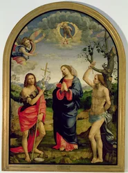 The Virgin with Saints Sebastian and John the Baptist